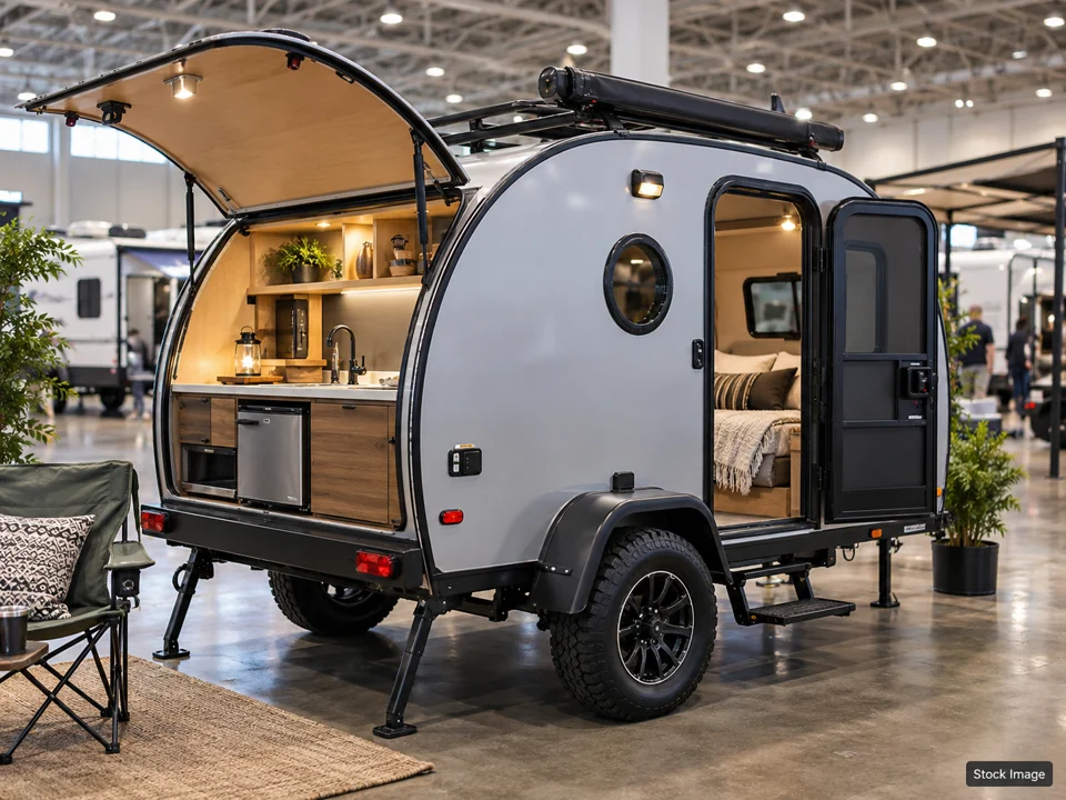 Tent Event in Branson, MO: RV Shows in Branson, Missouri (teardrop/small trailer scene)