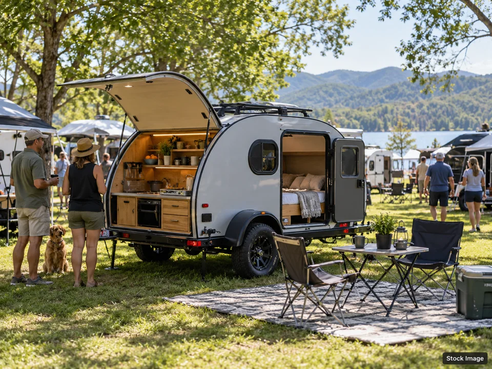Arizona Athletic Grounds RV Show (Mesa) 2026: RV Shows in Mesa, Arizona (teardrop/small trailer scene)
