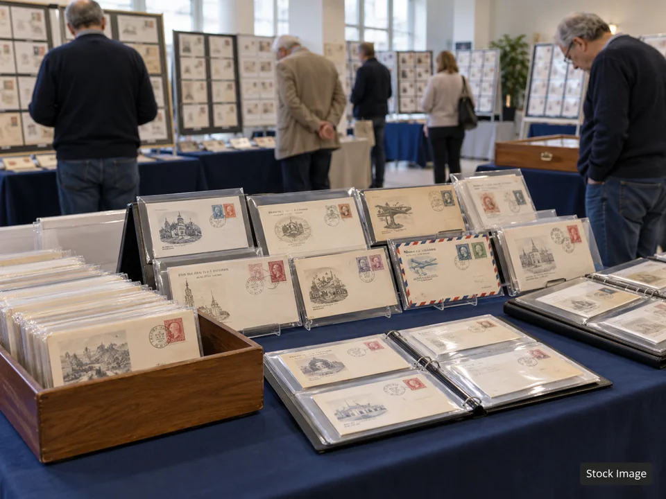 Stamp (Philatelic) Shows — covers scene