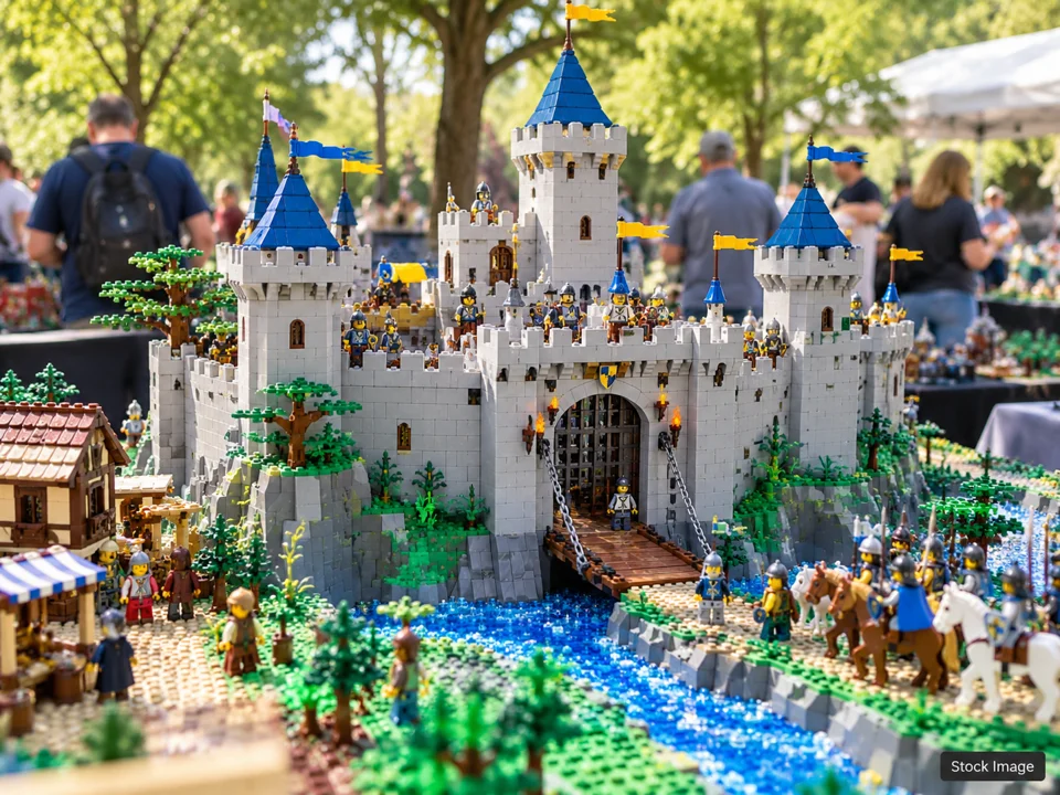 Brick Cities Lego Convention: Toy Shows in Saint Paul, Minnesota (unbranded construction-brick displays scene)