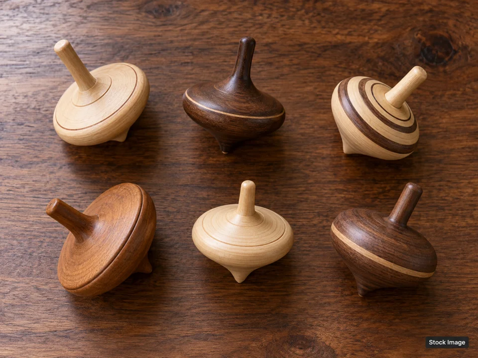 LegionsCon: Toy Shows (plain wooden spinning tops scene)