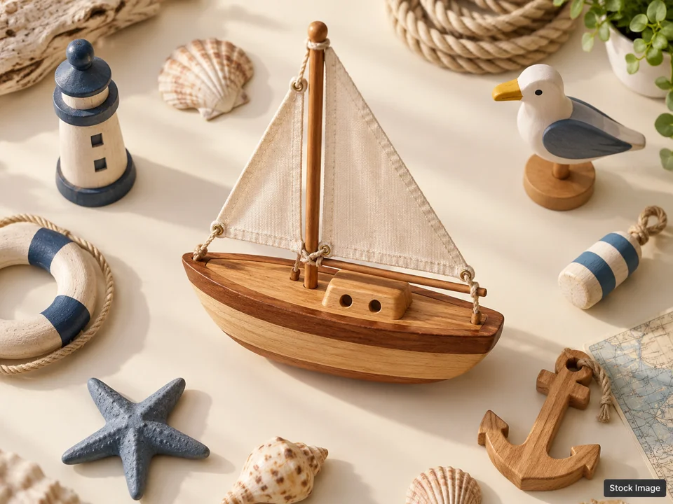 St Tammany Toy & Comic Con: Toy Shows in Mandeville, Louisiana (a miniature wooden sailboat scene)