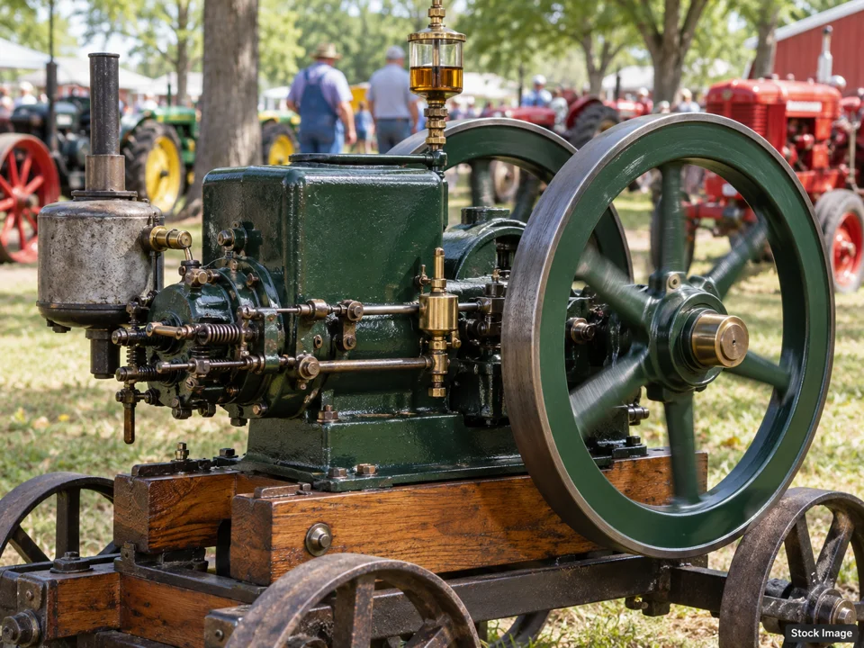 Sioux Falls Farm Show 2027: Antique Tractor, Engine & Steam Shows in Sioux Falls, South Dakota (gas engine scene)