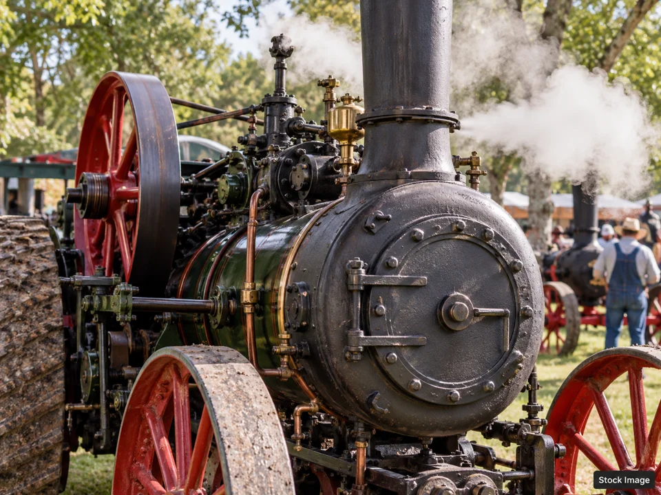 63rd Annual Eau Claire Farm Show: Antique Tractor, Engine & Steam Shows in Eau Claire, Wisconsin (steam scene)