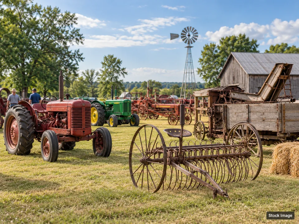 37th Annual Antique Tractor and Engine Show (Stephen Foster Folk Culture Center): Antique Tractor, Engine & Steam Shows in White Springs, Florida (farm machinery scene)