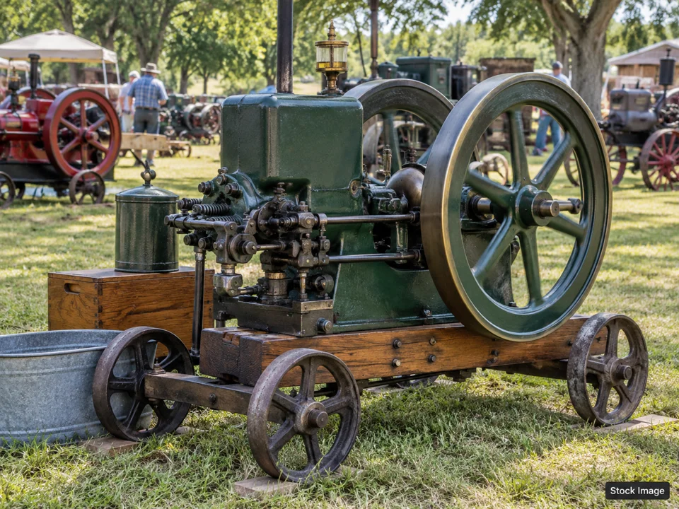 Garden Tractor Pull: Antique Tractor, Engine & Steam Shows in Kinzers, Pennsylvania (gas engine scene)