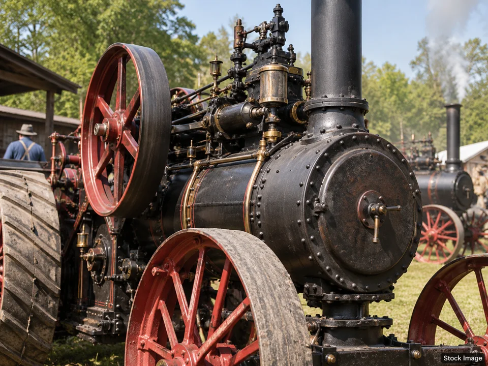 The Steve Koser Antique/Classic Tractor Pull: Antique Tractor, Engine & Steam Shows in Kinzers, Pennsylvania (steam scene)