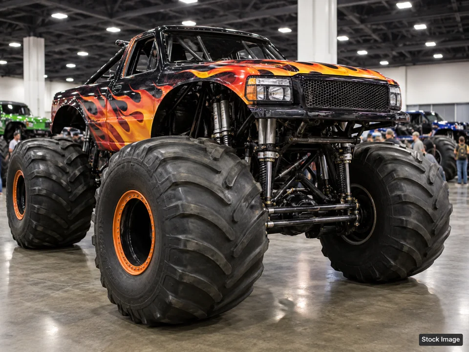 17th Annual Large Car Magazine Southern Classic: Truck Shows in Raphine, Virginia (monster truck scene)