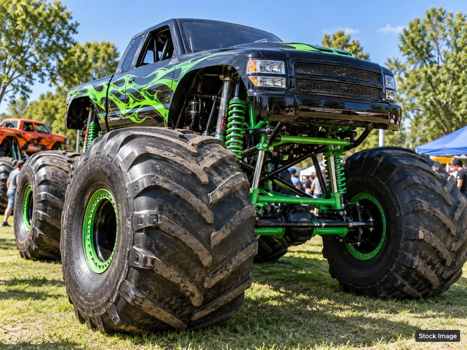 Dirt Expo: Scottsdale: Truck Shows in Scottsdale, Arizona (monster truck scene)