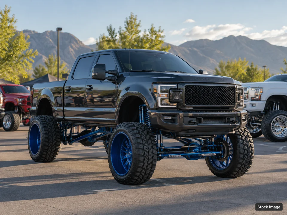 12th Annual SLOREX: Truck Shows in Sandy, Utah (lifted/custom scene)