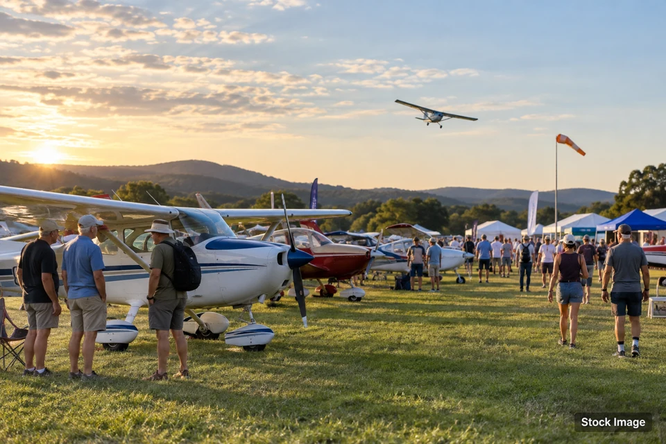 Fly-in — fly-in exhibits and activities scene