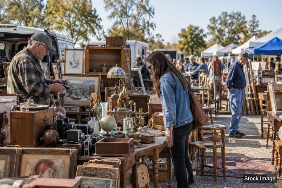 Swap meet — swap meet exhibits and activities scene