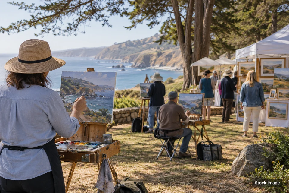 Plein air — plein air exhibits and activities scene