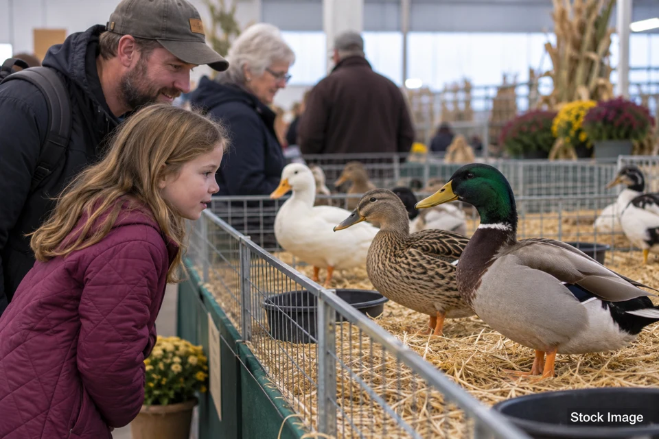 Waterfowl — waterfowl exhibits and activities scene