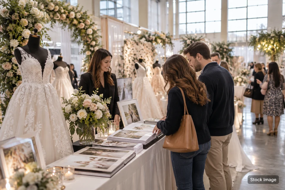 Wedding showcase — wedding showcase exhibits and activities scene