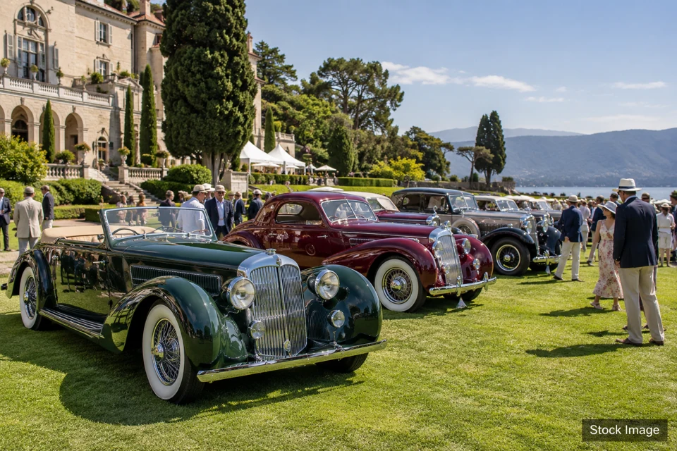 Concours d'Elegance — concours d'elegance exhibits and activities scene
