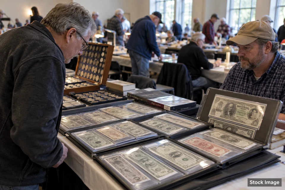 Paper money/currency — paper money/currency exhibits and activities scene