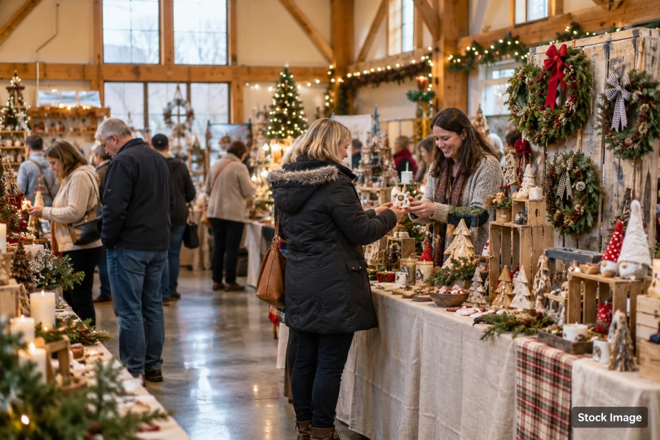 Holiday craft boutique — holiday craft boutique exhibits and activities scene