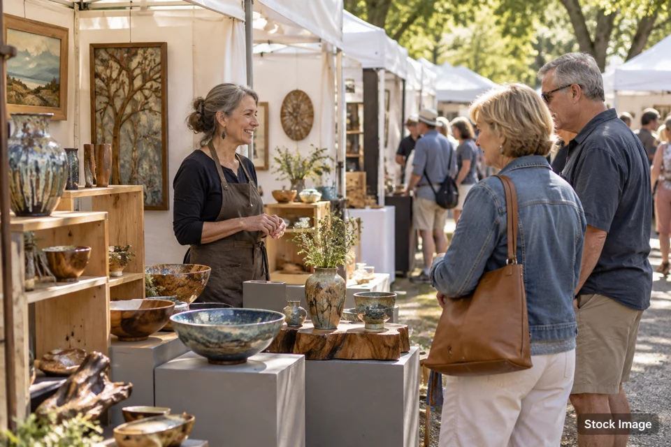 Juried craft — juried craft exhibits and activities scene