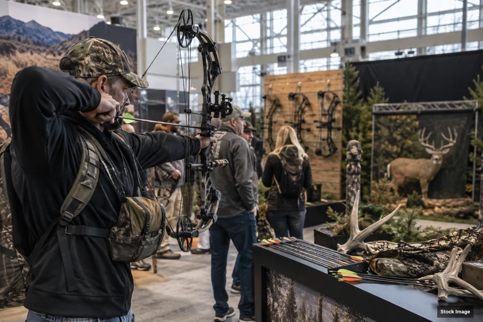 Bowhunting/archery — bowhunting/archery exhibits and activities scene