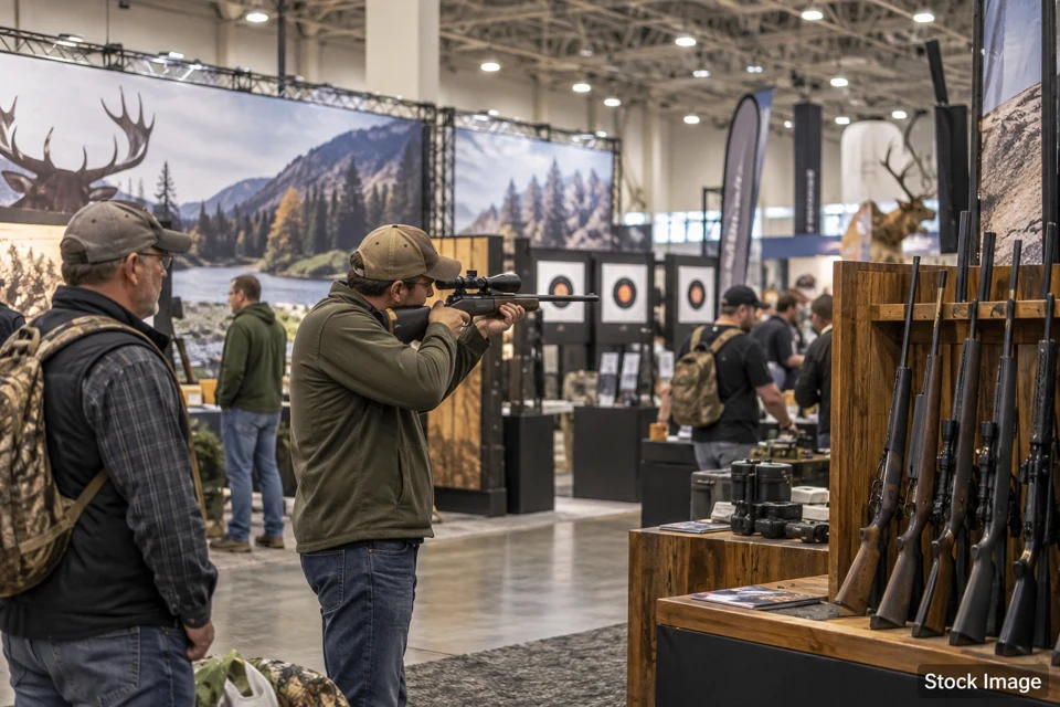 Shooting sports — shooting sports exhibits and activities scene