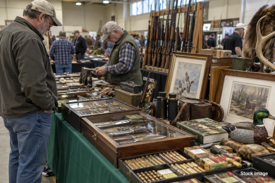 Sporting collectibles — sporting collectibles exhibits and activities scene