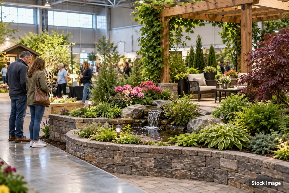 Landscaping/garden — landscaping/garden exhibits and activities scene