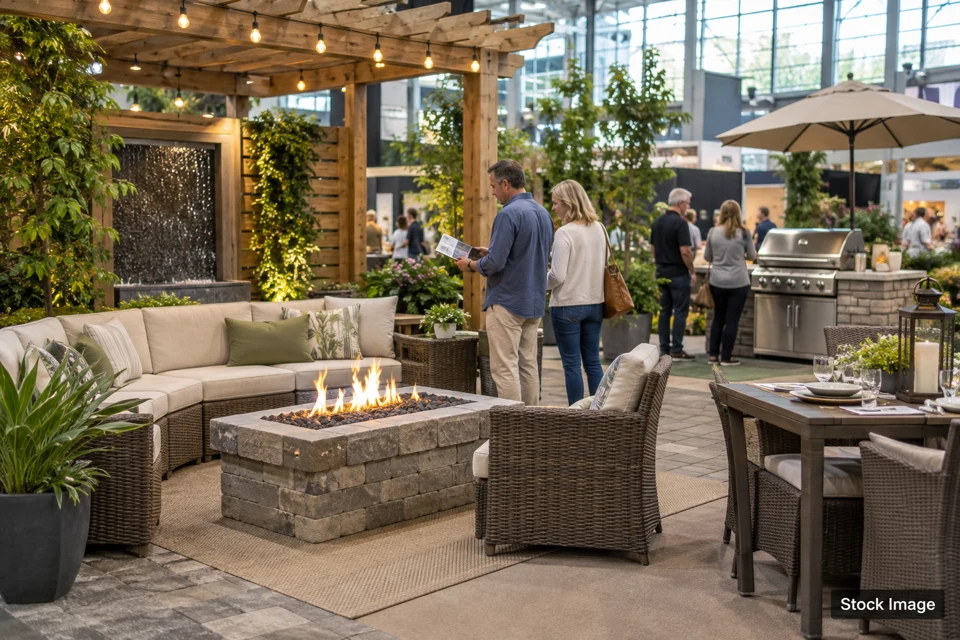 Patio & outdoor living — patio & outdoor living exhibits and activities scene