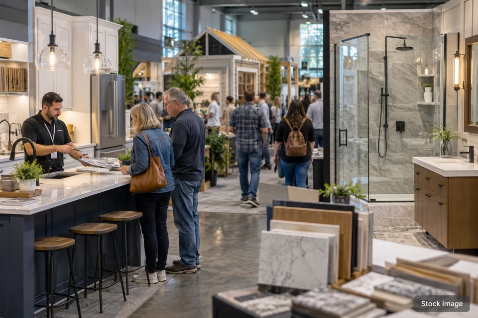 Remodeling expo — remodeling expo exhibits and activities scene