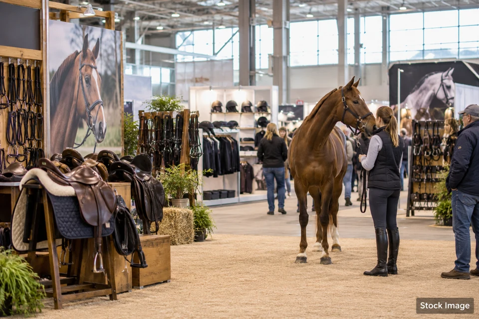 Equine expo — equine expo exhibits and activities scene