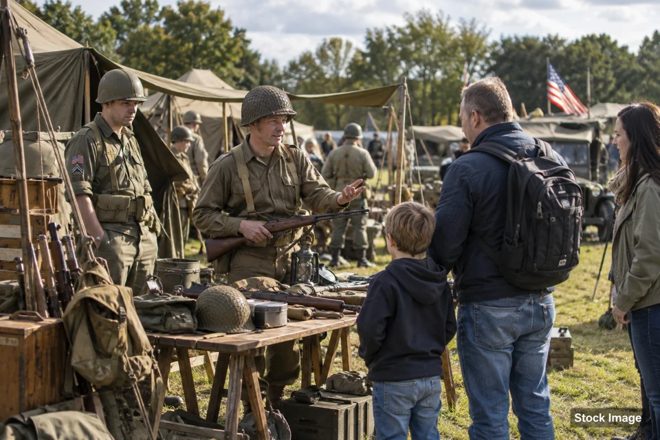Living history — living history exhibits and activities scene