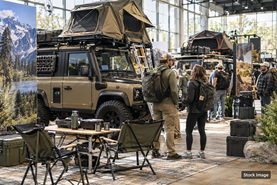 Adventure travel — adventure travel exhibits and activities scene