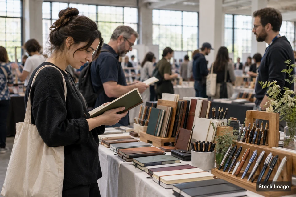 Stationery — stationery exhibits and activities scene