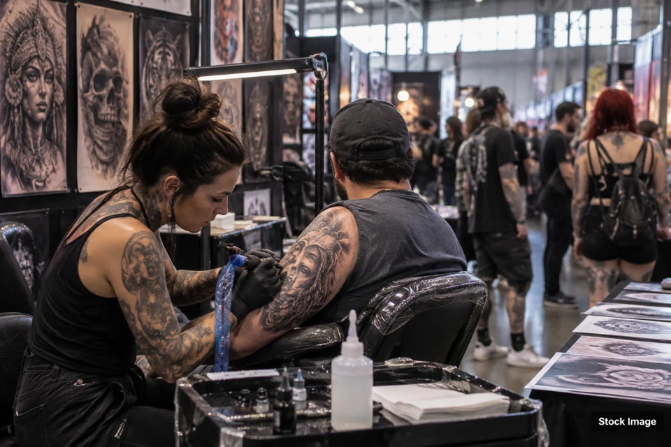 Body art — body art exhibits and activities scene