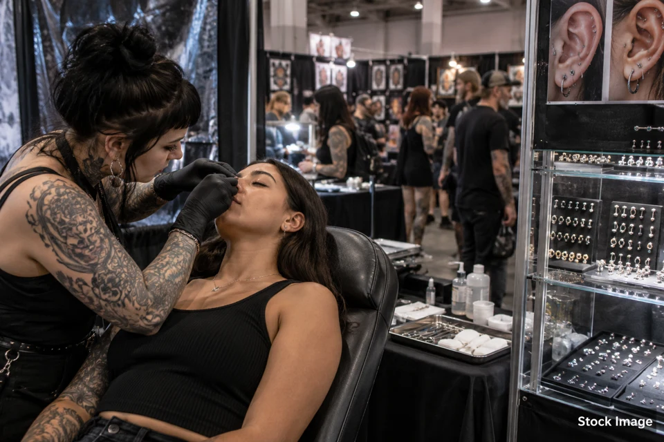 Piercing — piercing exhibits and activities scene