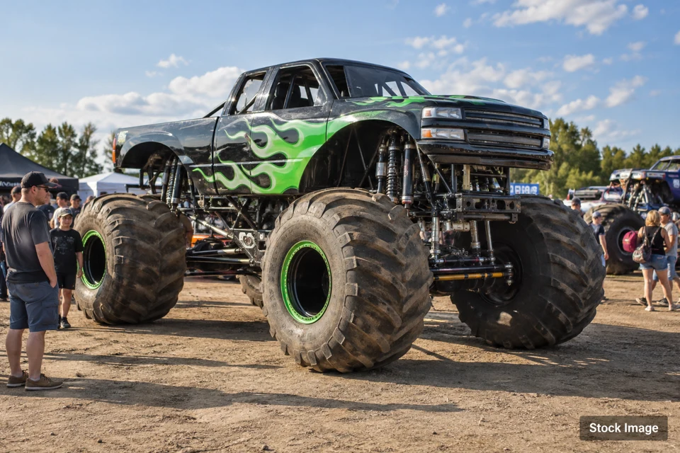 Monster truck — monster truck exhibits and activities scene